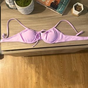 Medium adjustable lilac bikini top